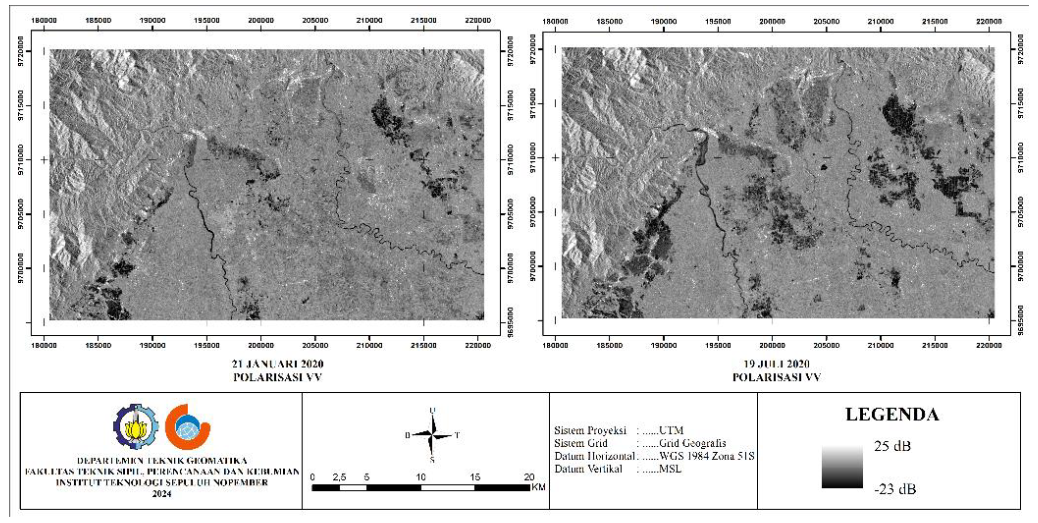 VV vs VH Polarization Comparison - Masamba