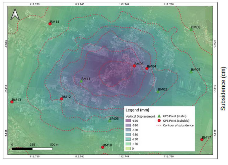 Sidoarjo Land Subsidence Monitoring